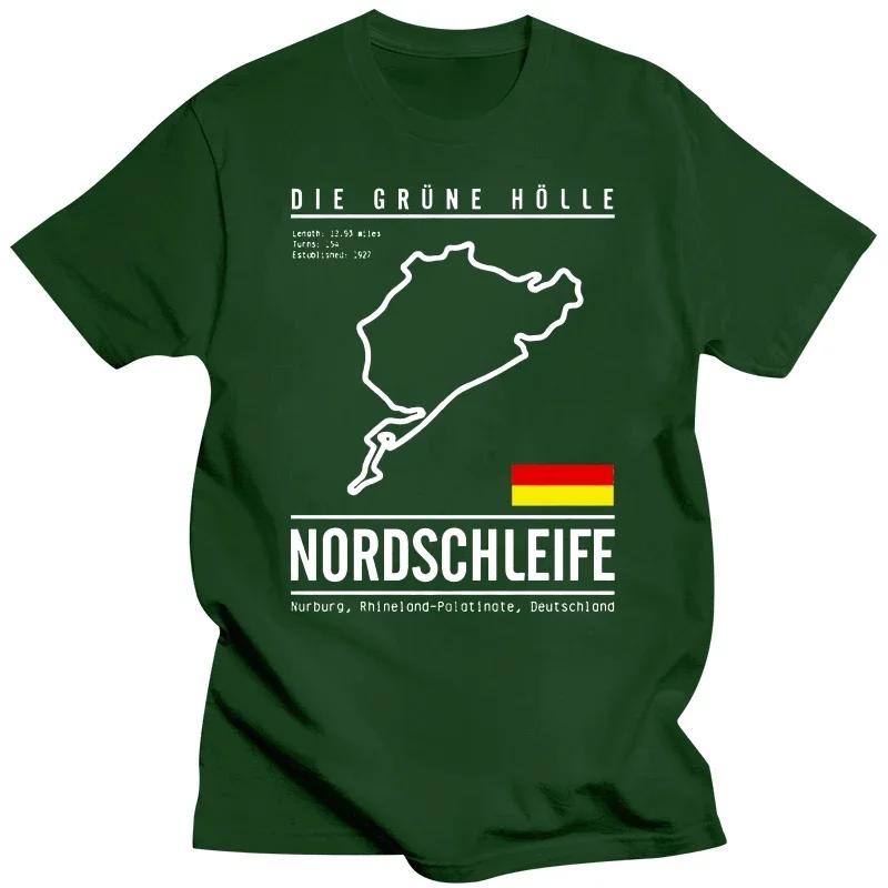 casual pride t shirt men Unisex Fashion 2024 New Short Sleeve Nurburgring Grand Prix Racing track Race Germany M