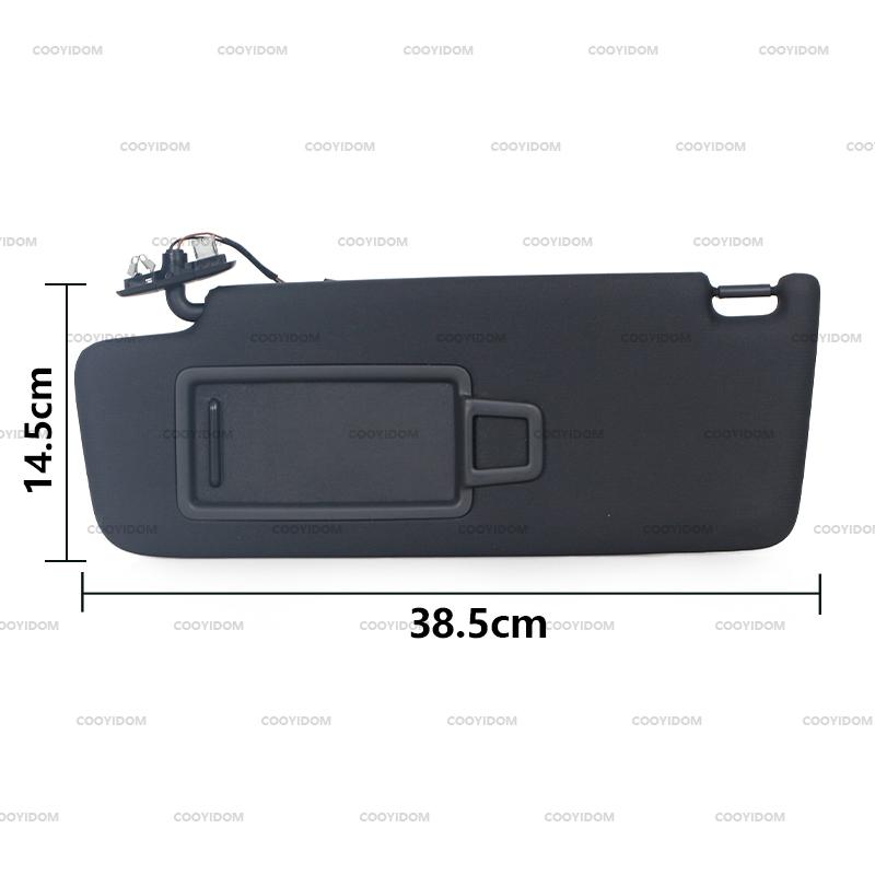 Car Front Sun Visor Panel With Makeup Mirror For VW Golf 7 2013- Jetta MK7 T-Cross Passat B8 CC E-Golf T-Roc 5GG857551