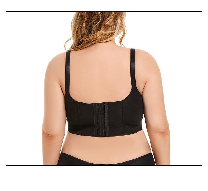 Plus Size Seamless Sexy Push-Up Underwire Bra with Side Support