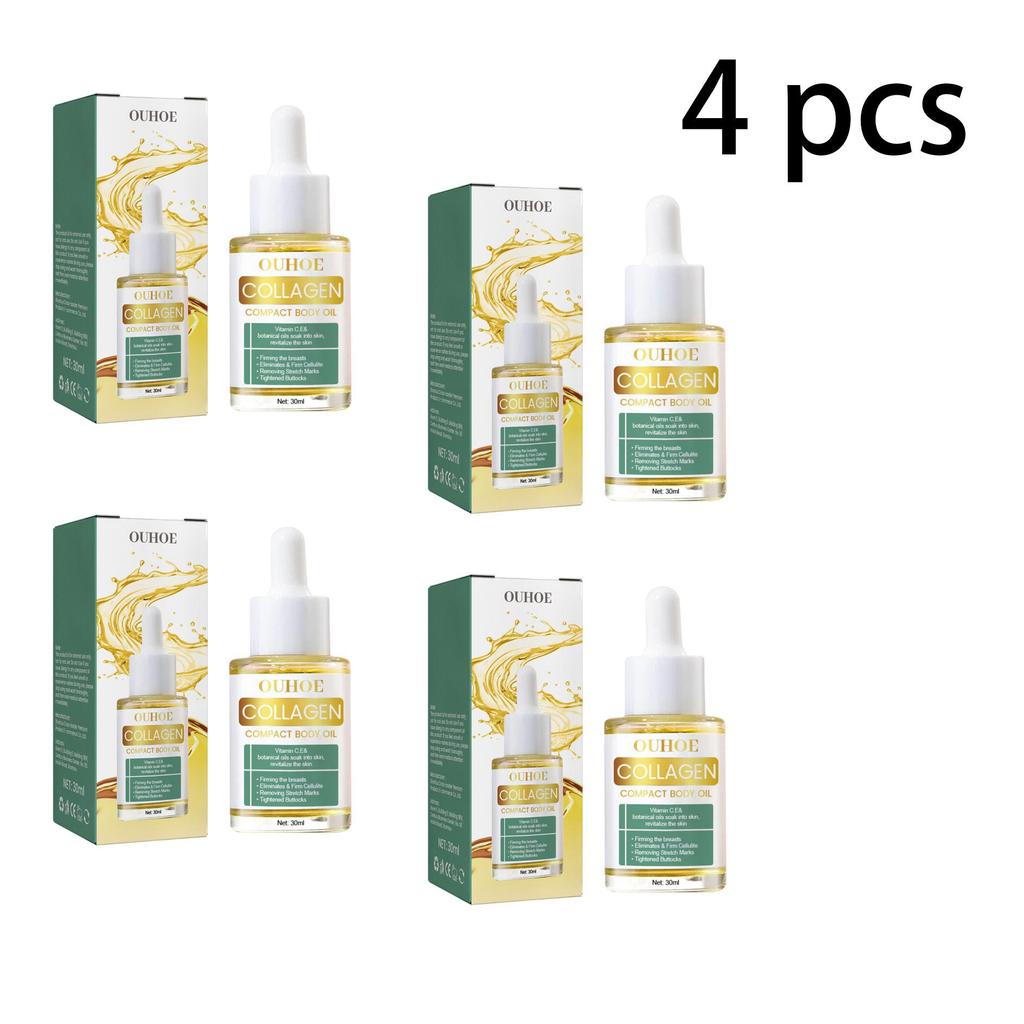 30ml Collagen Body Oil for Skin Tightening and Firming Anti Stretch Mark Massage Oil for Belly Thighs Butt Body Sculpting
