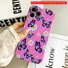 Pink Butterfly & Daisy Phone Case All Inclusive Film Hard Phone Case, Compatible with iPhone 18 Pro Max 17 16 15 14 13 12 11