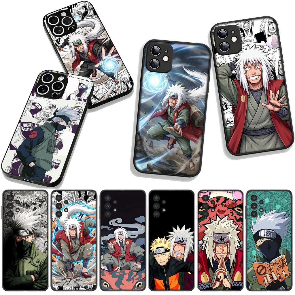 Poster Narutos Jiraiya Kakashi Phone Cover Case for Apple iPhone 16 15 14 Plus 13 12 Mini 17 Pro Max + ProMax 16E Air 16+ Casing