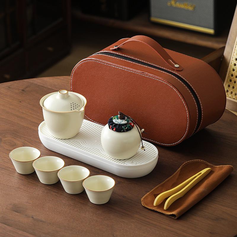 High-End Business Souvenir Tea Set: On-the-Go Gift for Clients & Friends