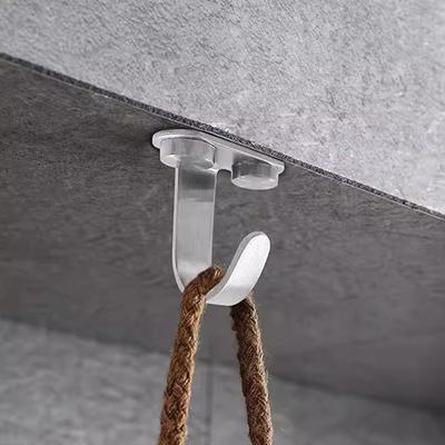 5Pcs Heavy Duty Hooks Robe Hanger Clothes Towel Hook Stainless Steel Screw Mounted Ceiling Hooks For Kitchen Home Accessories