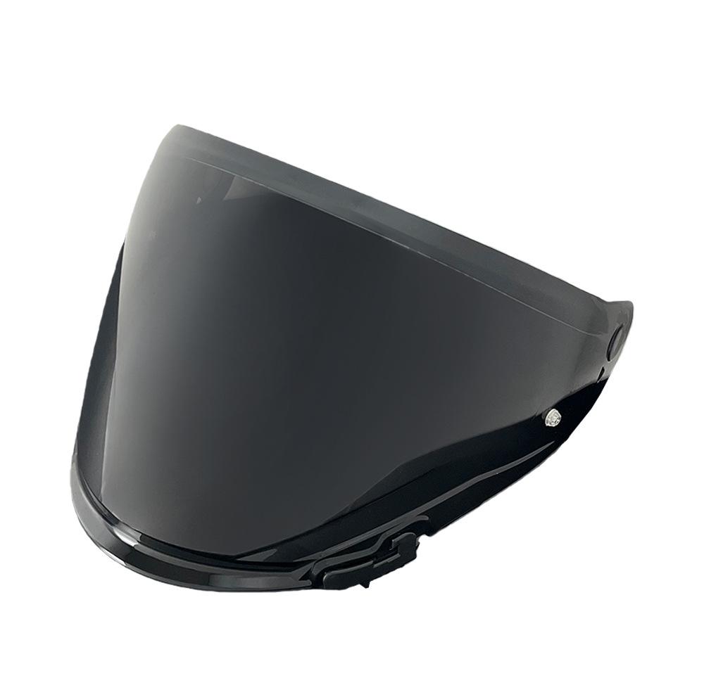 OF603 Motorcycle Helmet Visor: Compatible with OF603 Half Helmet, UV Protection, Plated Mirror Surface for Day & Night Use