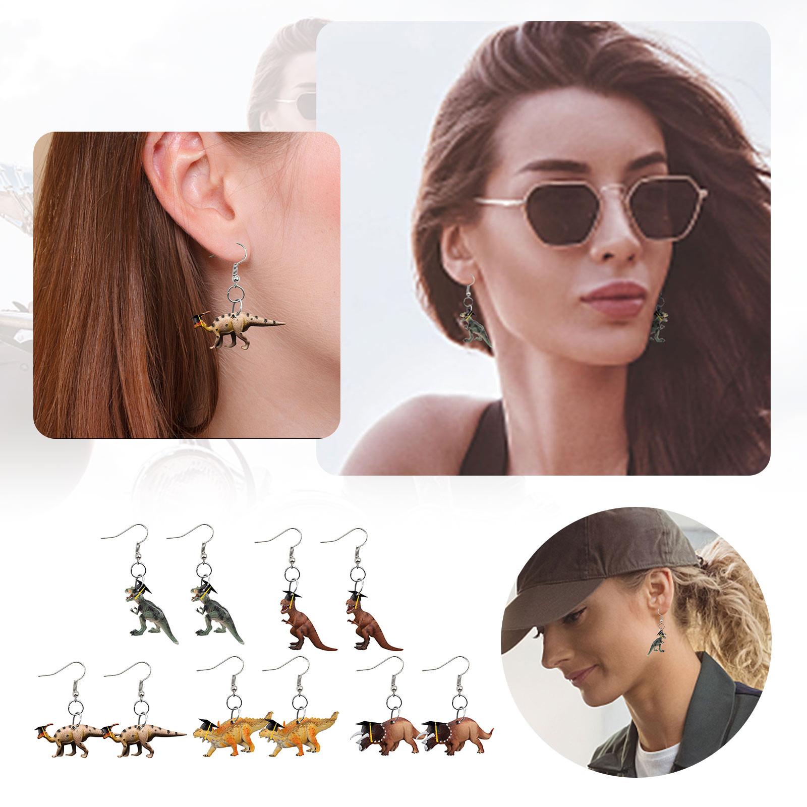 

(Куниде) Заявите о себе в выпускной день с помощью акриловых сережек с динозаврами диаметром 6 см — уникальный подарок выпускникам!