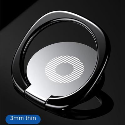 Ultra-Thin Aluminum Rotating Phone Ring Holder for Bedside or Live Streaming