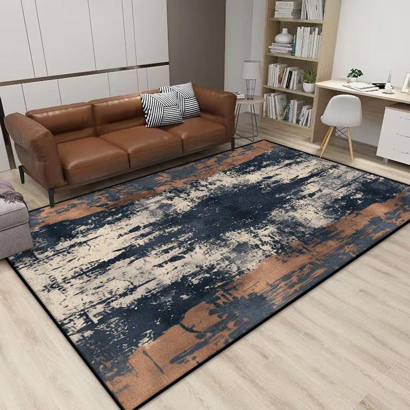 Simple Abstract Style Antiskid Carpet Living Room Easy Cleaning Soft Room Area Decoration Rug Machine Washable Coffee Tables Mat