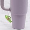 Popular Soft Rubber Stanley Cup Pendant Keychain - Creative Milk Tea Cup Keyring Available