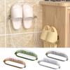 Slippers Wall Holder Flip Flops Organizer Wall-mounted Slippers Organizer with Shoelace Hook Anti-slip Waterproof for Bathroom