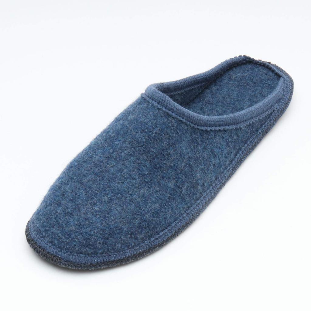Hall Wool Made in Austria Size 41 Kitz-Pichler Slippers, (Blue, [24.5cm])