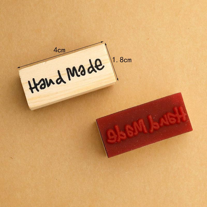 Handgemachter runder Stempel Scrapbooking DIY Basteln Dekoration Kleine Stempel Kinder Party Supplies Kindergarten Handarbeitsmaterial 1Stk