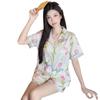 Ice Silk Summer Pajamas Girl Tulip Short-Sleeved Shorts Pure Lust Lace Loungewear Can Be Worn Outside