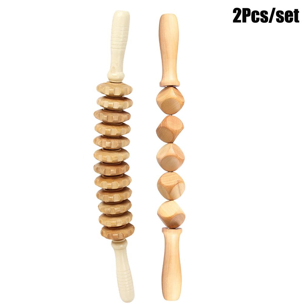 Herramientas de Masaje de Maderoterapia Manuales Accesorios Gua Sha Rodillo Masajeador Anticelulítico Cubo de Madera Masajeador Para Liberación Corporal