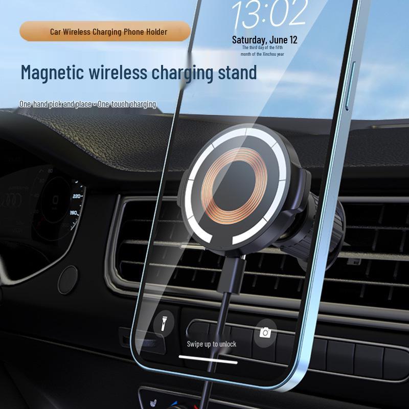 Universal Magnetic Wireless Car Charger & Phone Holder