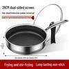 Non-Stick Stainless Steel Honeycomb Textured Frying and Stir-Frying Pan