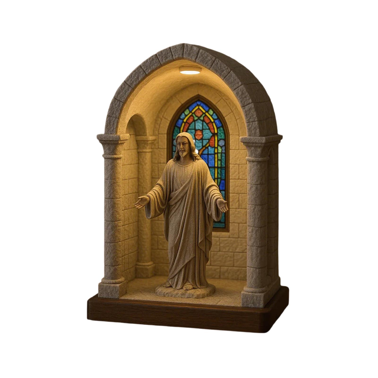 

LED Catholic Night Light For , Meditation And Home Altar, Spiritual Decor For Bedroom And Living Room One Size
