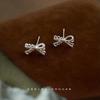 Female Minimalist Fashionable Versatile Hollow Bow Earrings