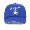 ARMY and five pointed star print baseball cap Unisexs fashionable casual sports caps unisex adjustable snapback hats gorras