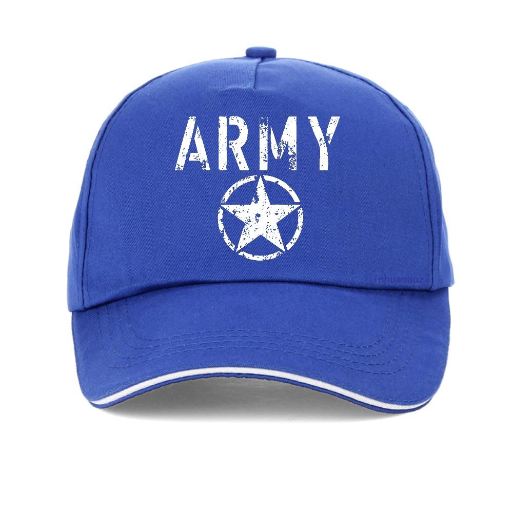 ARMY and five pointed star print baseball cap Unisexs fashionable casual sports caps unisex adjustable snapback hats gorras