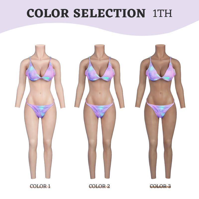 CYOMI Cosplay Breast Forms Silicone Bodysuit with Arms Fake Chest Realistic Vagina for Crossdressers Male To Female Drag Queen