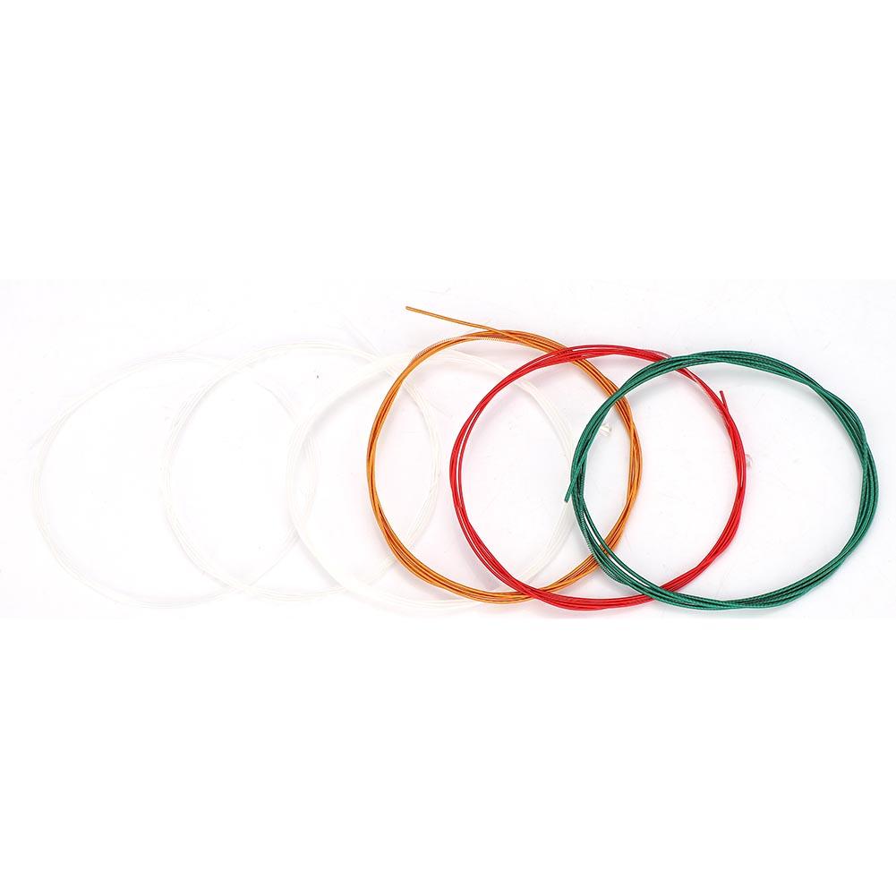 6pcs/Set Metal Nylon Strings Replacement Part Accessory for Classic Acoustic Guitar