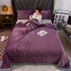 Double Layer Plush Four Season Universal Blanket Large Size Double Thin Quilt Single Sofa Blanket Outward Travel Blankets Solid Color Bed Sheet 1pcs