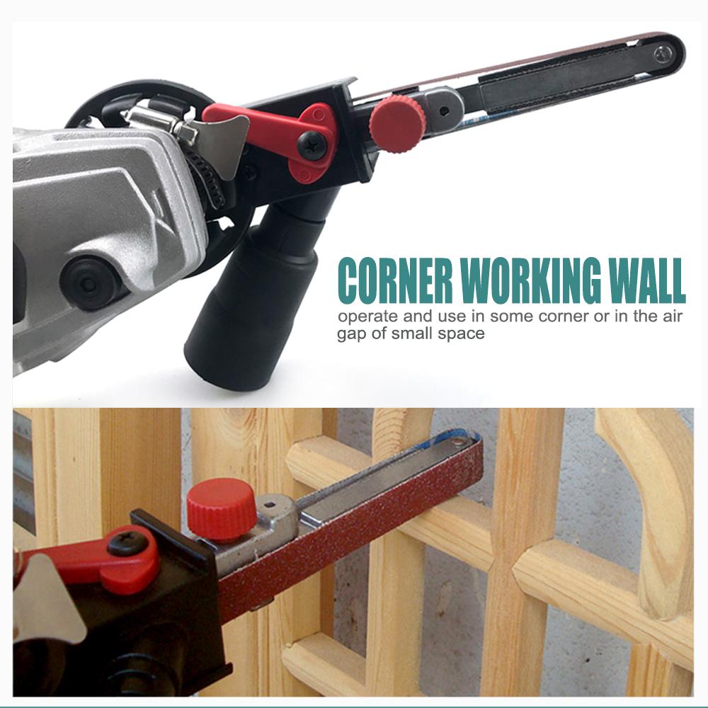 Angle Grinder Belt Sander Adapter Sanding Belt Bandfile Dremel Tools for 100/125mm Electric Knife Sharpener Dremel Accessories