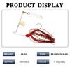 1PCS Rotating Metal Fishing Lure Five-color Composite Rotating Sequin 10.5g Perch Catfish Bait Light Sea Fishing Fishing Gear