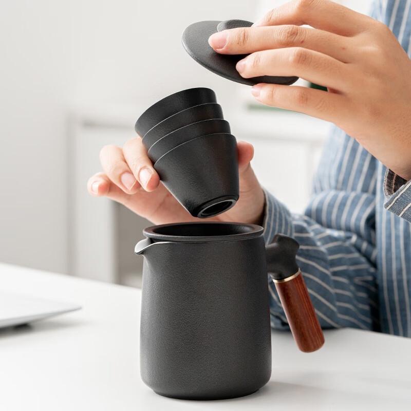 Zhuijia Portable Ceramic Kung Fu Travel Tea Set