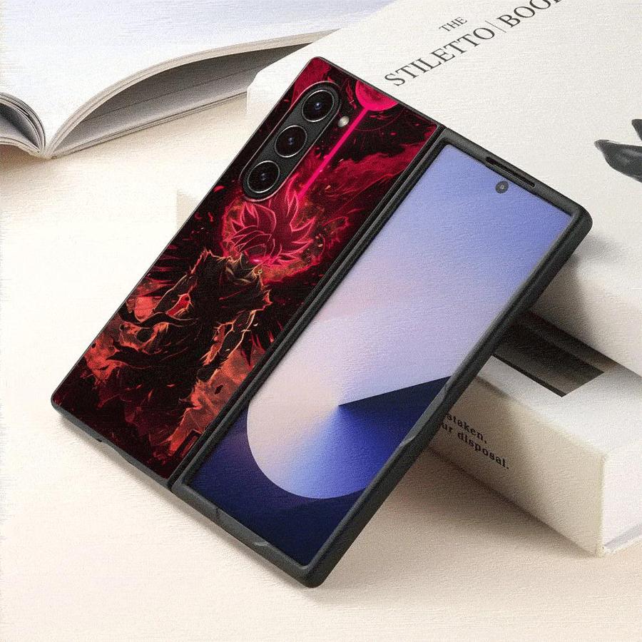 Dragon Ball Super Cool Goku Back Phone Cover Case for Samsung Galaxy ZFold5 ZFold6 ZFold7 ZFold4 ZFold3 Z Fold 7 6 5 4 3