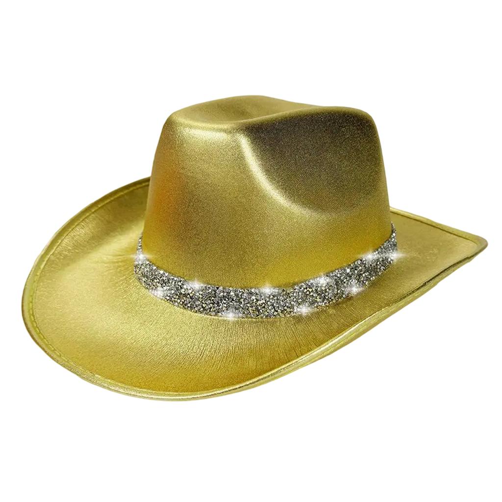 Jeweled Cowboy Hats Heavy Crystal Panama Hat Surprise Gift for Girl Boys Bride Hat for Carnivals Music Festival
