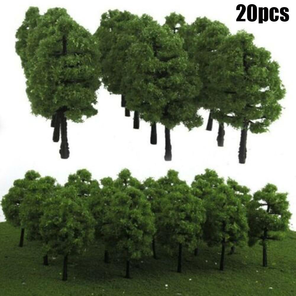 Model Tree 20 Pcs 3.5cm Building Model DIY Decorate