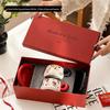 Floral Bone China Coffee Cup & Saucer Gift Set
