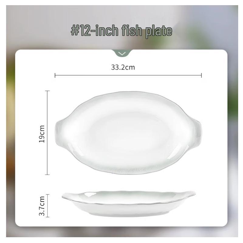 Nordic Ceramic Fish Plate