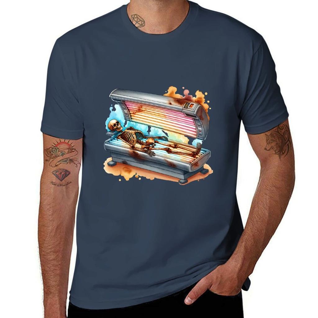 Solarium Skeleton TShirt Quick Dry Sports Short Sleeve Tee