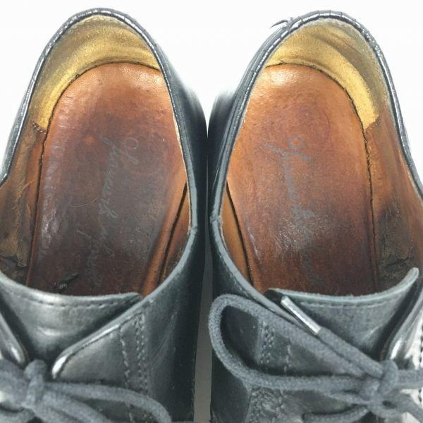 80s-90s Vintage G.C. Morelh Handmade Swirl Moc Business Shoes Black Size 43 27.5 Men's(USED)
