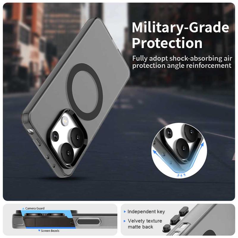 For Xiaomi Redmi Note 13 4G Case Magsafe Wireless Charging Cover Xiaomi Redmi Note 13 Pro Plus Matte TPU Protector Phone Bumper