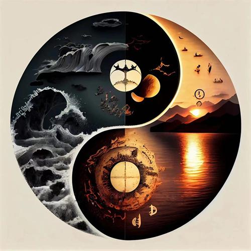 Diy Diamond Painting Tai Chi Landscape Full Square Round Embroidery Mosaic Sunset Sea Handmade Home Decor