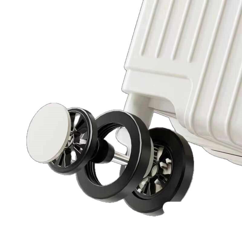 Leather Spinner Suitcase with Pull Handle, Large Capacity, Combination Lock - Perfect for Women, Men, and Students.