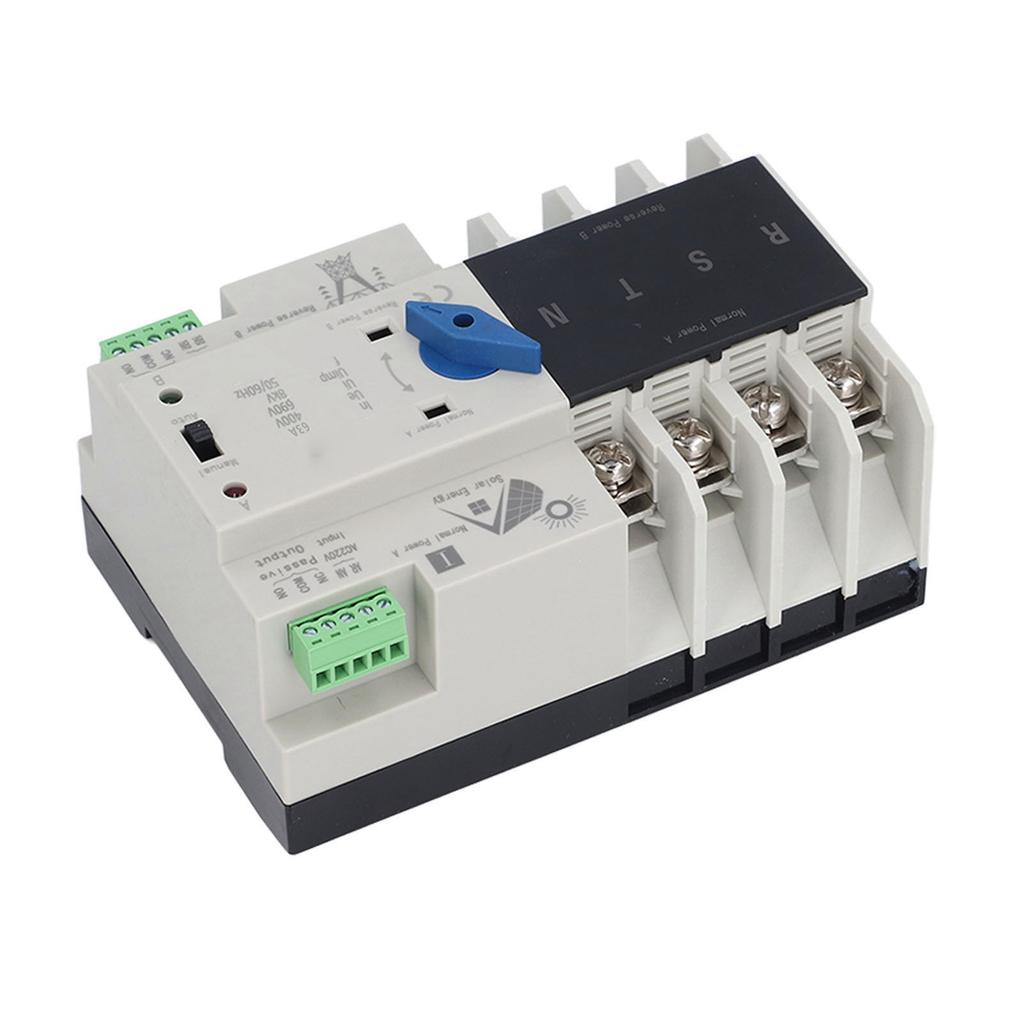 Comutator de transfer automat cu dublă putere, întrerupător electronic de circuit, comutator de comutare 4P 63A AC220V