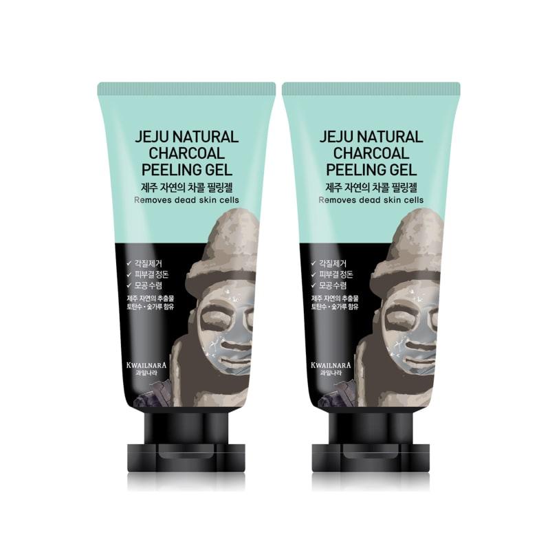 Jeju Natural Charcoal Peeling Gel 120g X 2