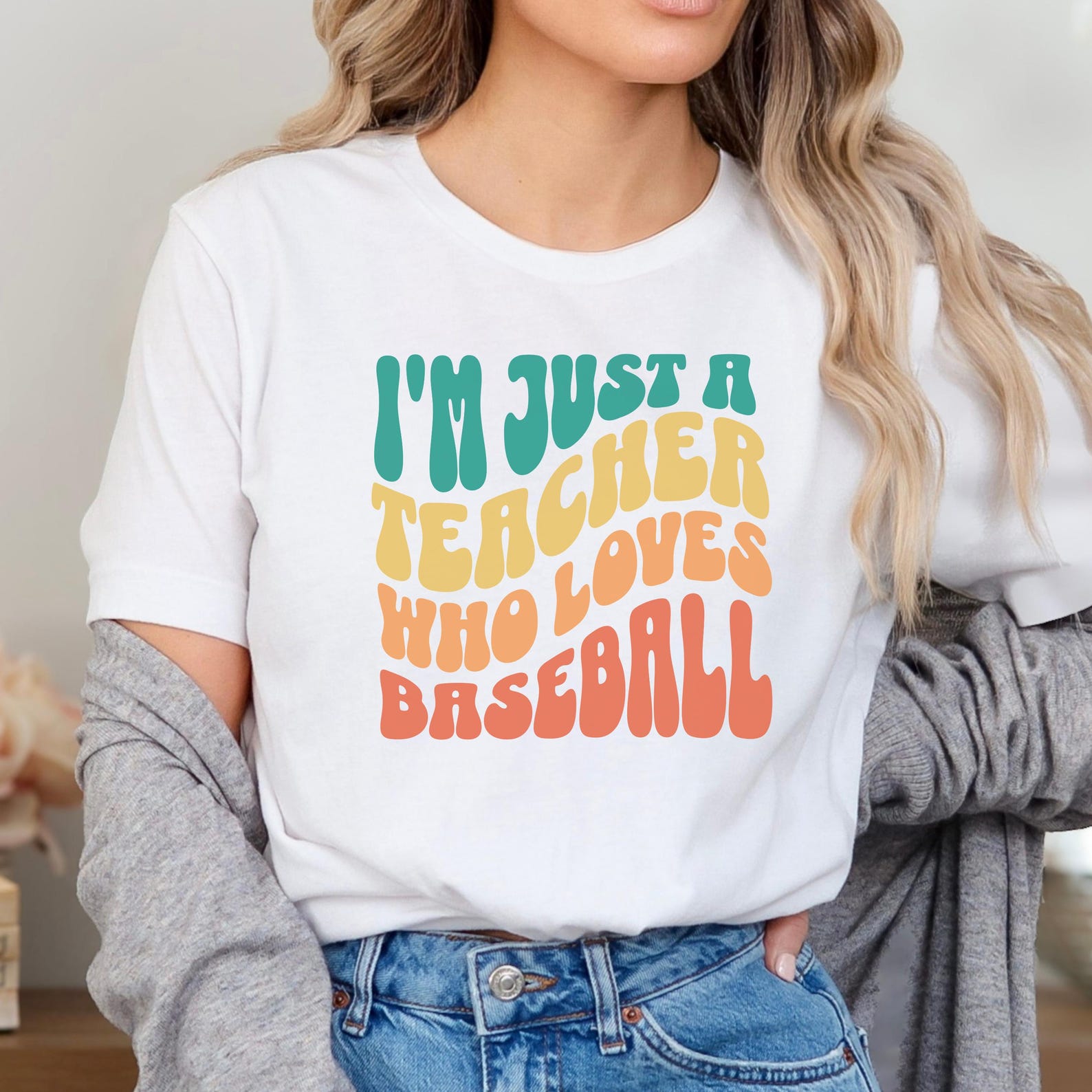 Teacher Baseball Shirt, Gift Teacher Tee, Baseball Loving Teacher T-Shirt, Gift For Teacher, PE Teacher Shirt, Cute Teacher Shirt 2XL