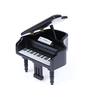 1:12 Dollhouse Miniature Black Wooden Grand Piano With Stool Model Play Toys