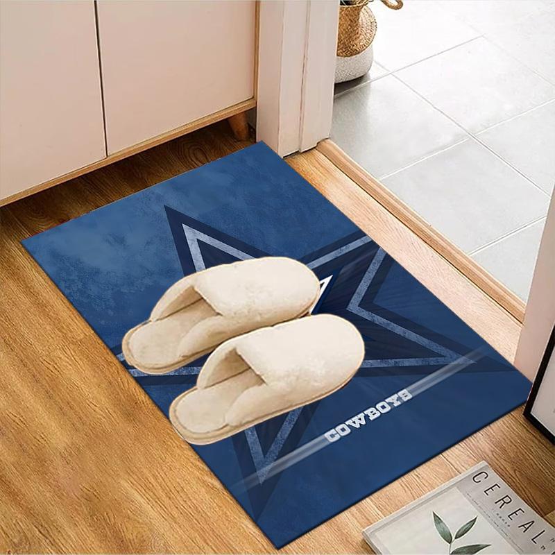 Cowboys Team Logo Rug Game Carpet, Floor Mat for Bedroom Living Room Entryway Rug, Home Decor Idea Gift for Christmas birthday
