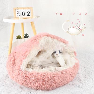 Winter Plüsch Haustier Katze Bett Rund Katzenmatte Katzenhaus Katzenkorb Katzenschlafsack Katzenhaus Hundehütte Kätzchen