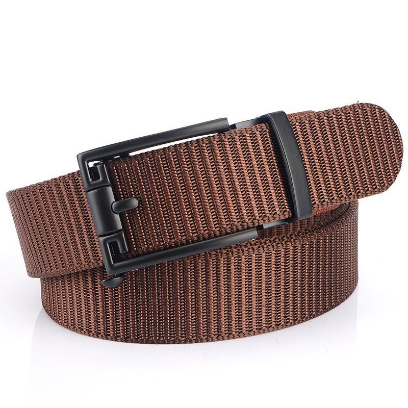 

Youth Casual Fashion Nylon Belt Imperforate Fake Needle Buckle Alloy Automatic All-match Outdoor 120cm