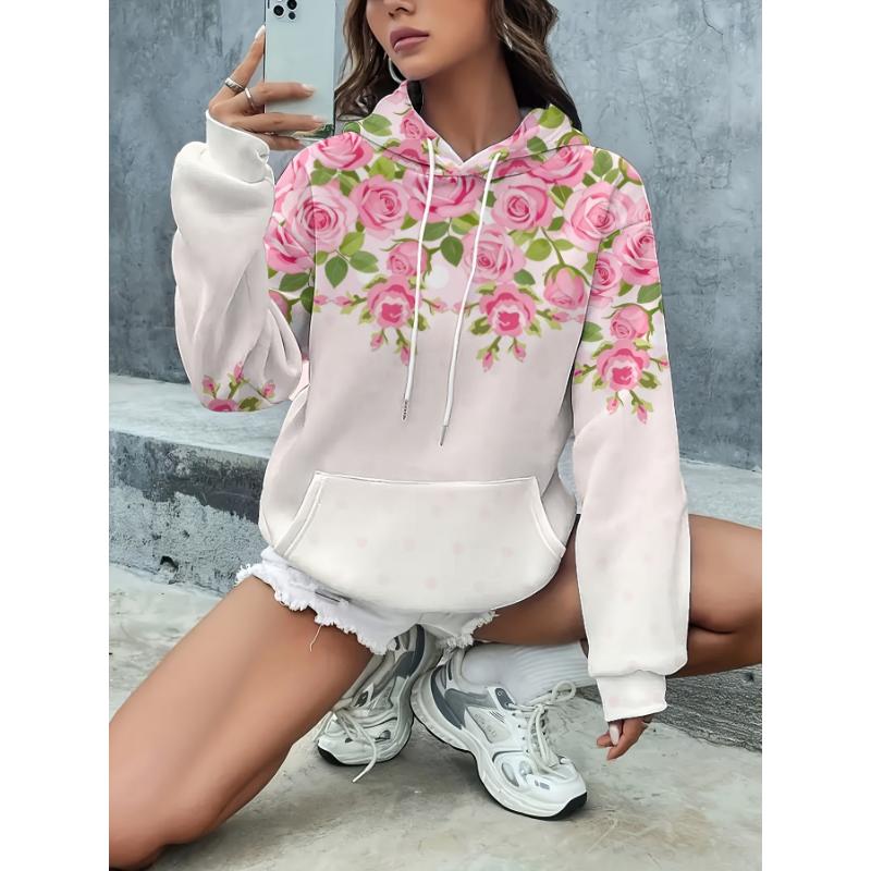Fashion Women's Hooded Sweater 3D Printing Color Printing Casual Hooded Sweater