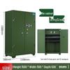 Military Green Thickened Steel Multi-Method Unlock Security Cabinet