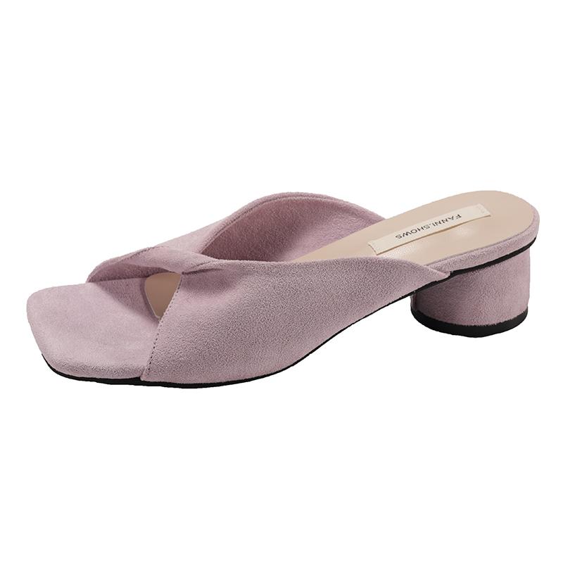 Fashion New Summer Fashion Wedges Heel Flip Flop Concise Round Clip Toe Women Slippers Elegant Dress Slide Shoes